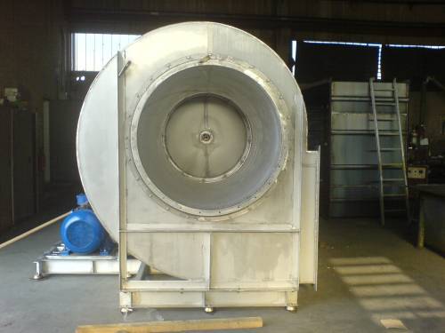 Ventilatore centrifugo a trasmissione in acciaio inox